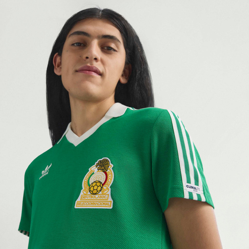 adidas Mexico Home Mens Soccer Jersey 1986 Green