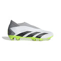 adidas Predator Accuracy3 Laceless FG Firm Ground Soccer Cleats Cloud White Black Lucid Lemon