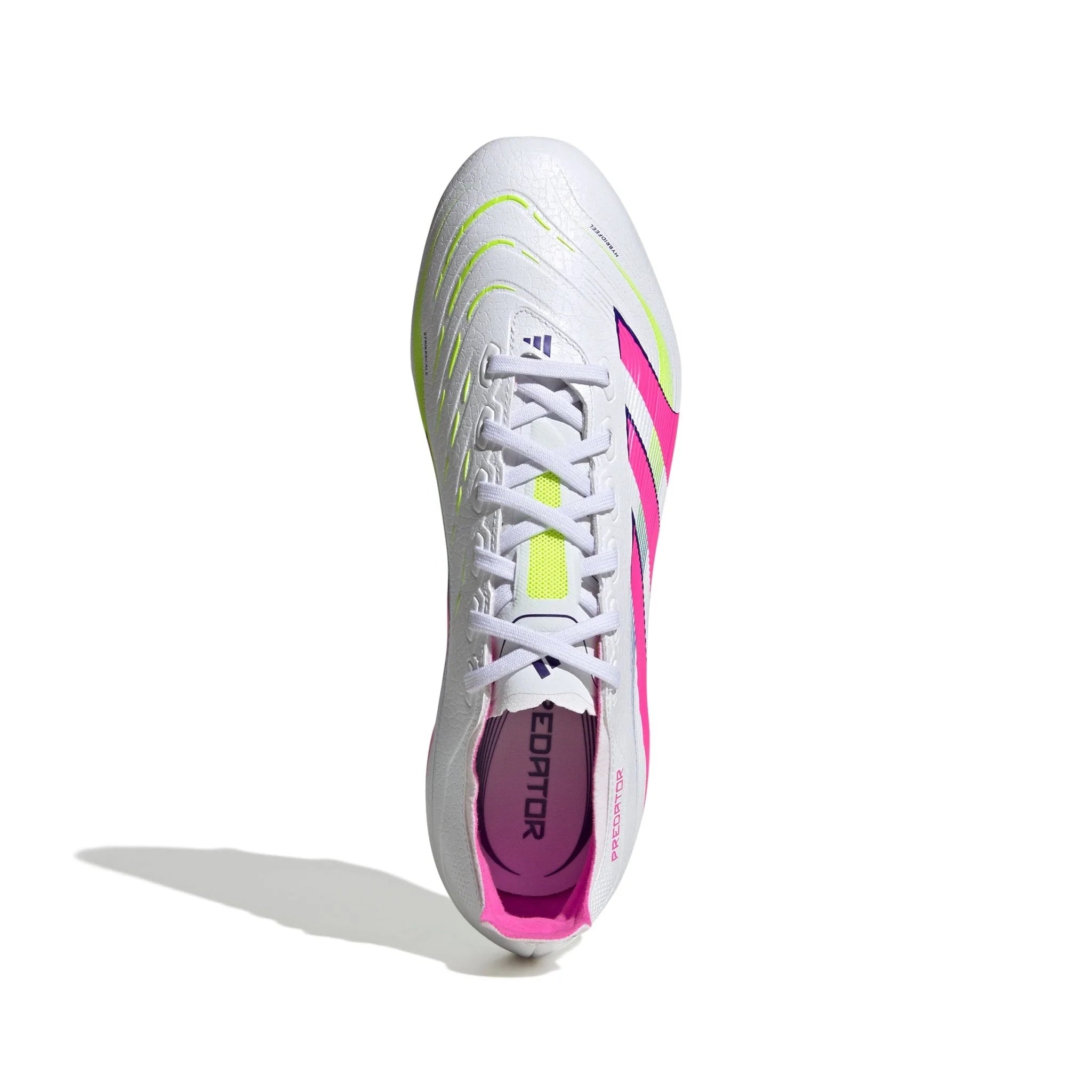adidas Predator League Firm Multi Ground Soccer Cleats White Pink Lemon