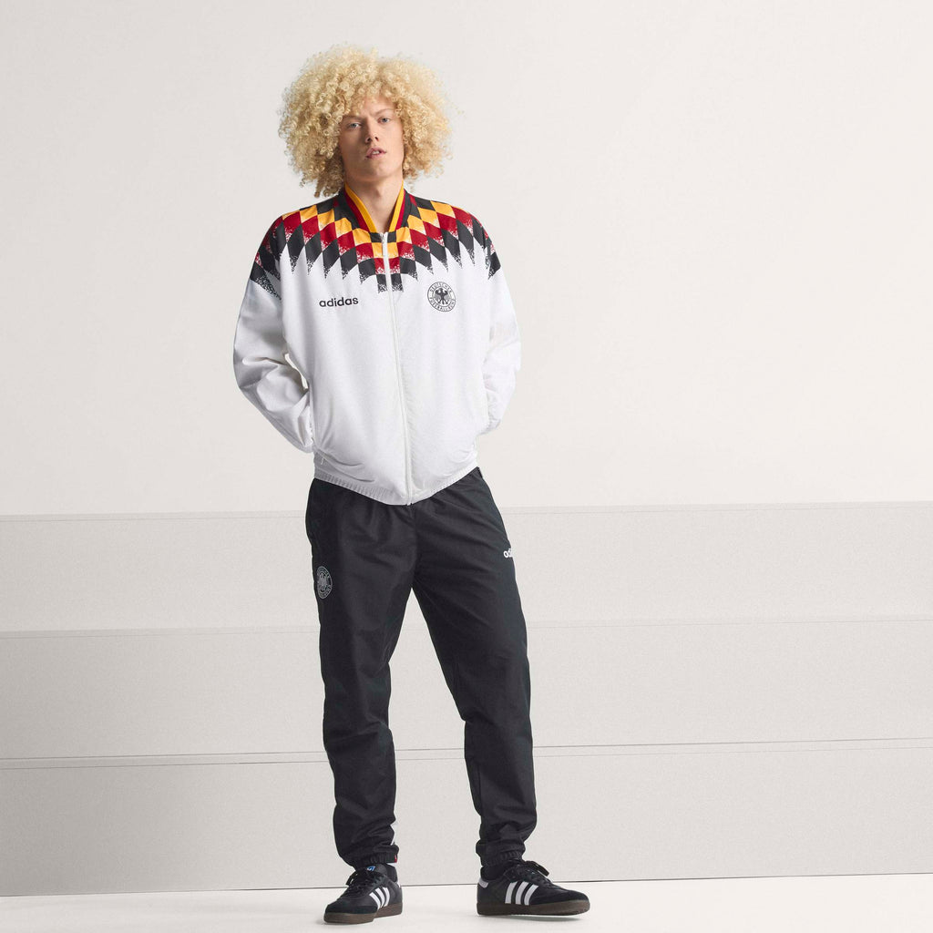 adidas Germany 1994 Mens Soccer Track Top White Black Red