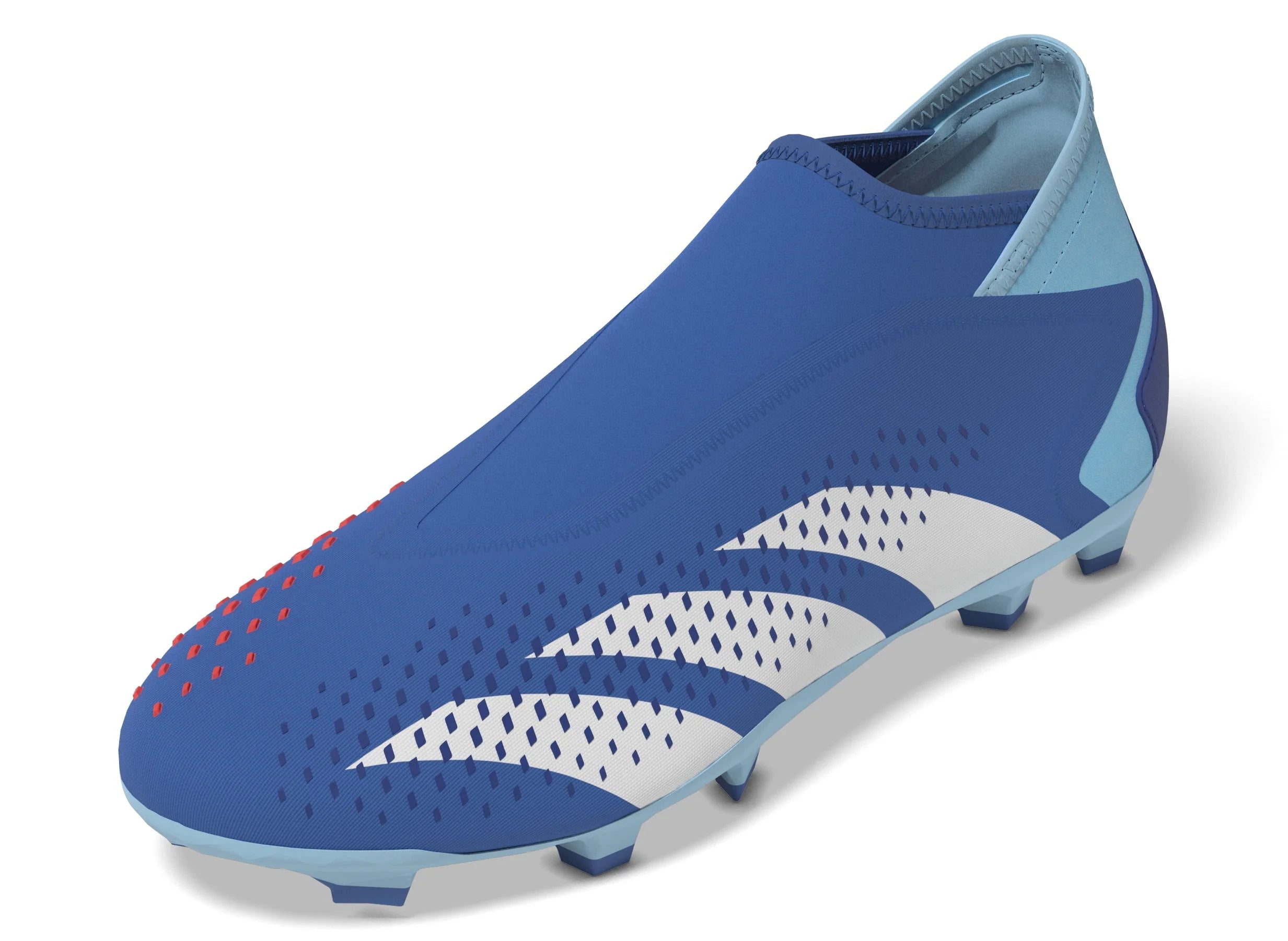 adidas Predator Accuracy3 Laceless FG Firm Ground Soccer Cleats Bright Royal Cloud White Bliss Blue