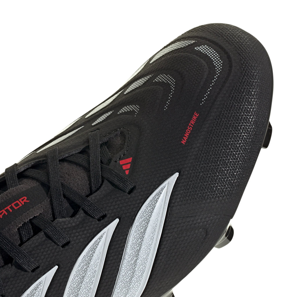adidas Predator League FG Firm Ground Mens Soccer Cleats Black White Red