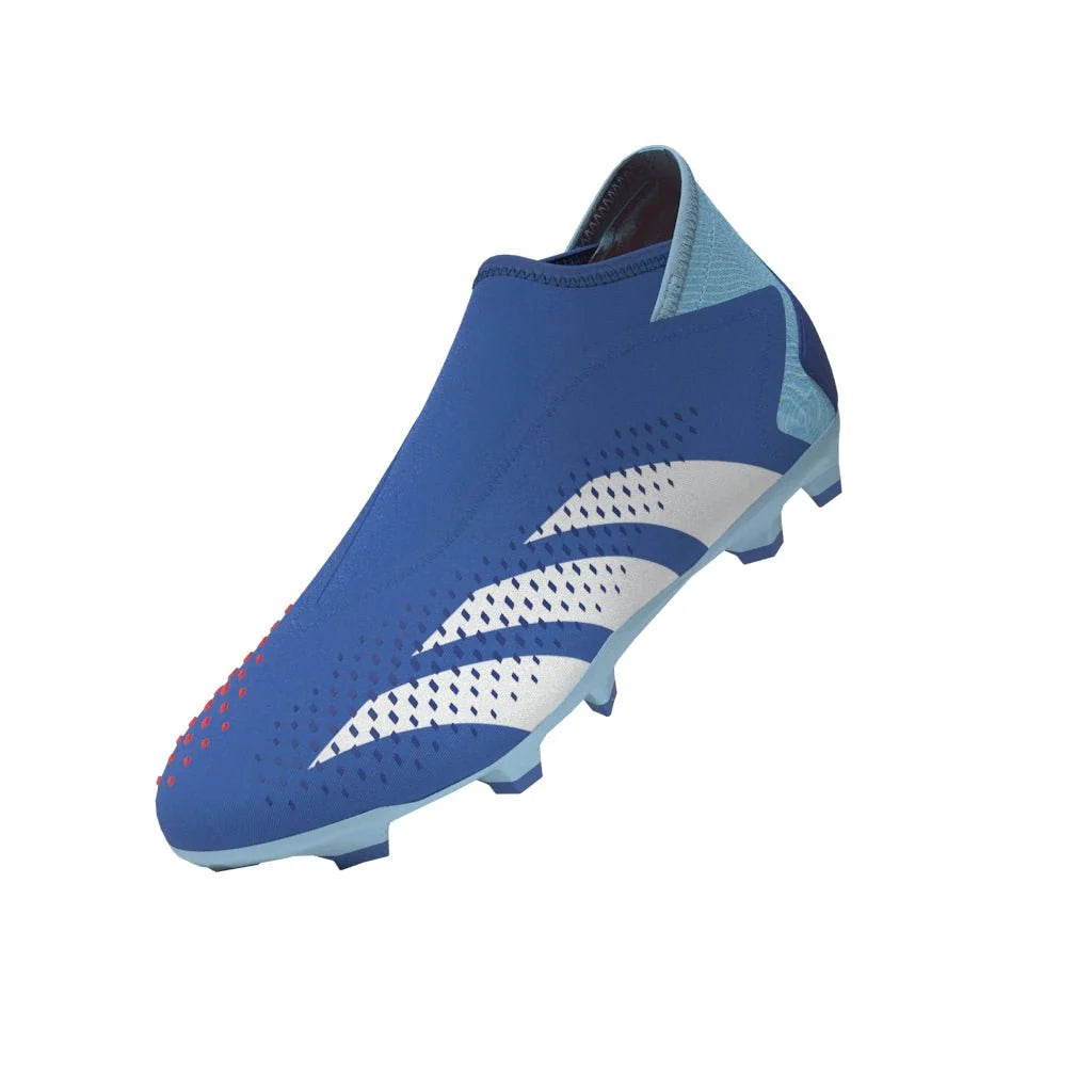adidas Predator Accuracy3 Laceless FG Firm Ground Soccer Cleats Bright Royal Cloud White Bliss Blue