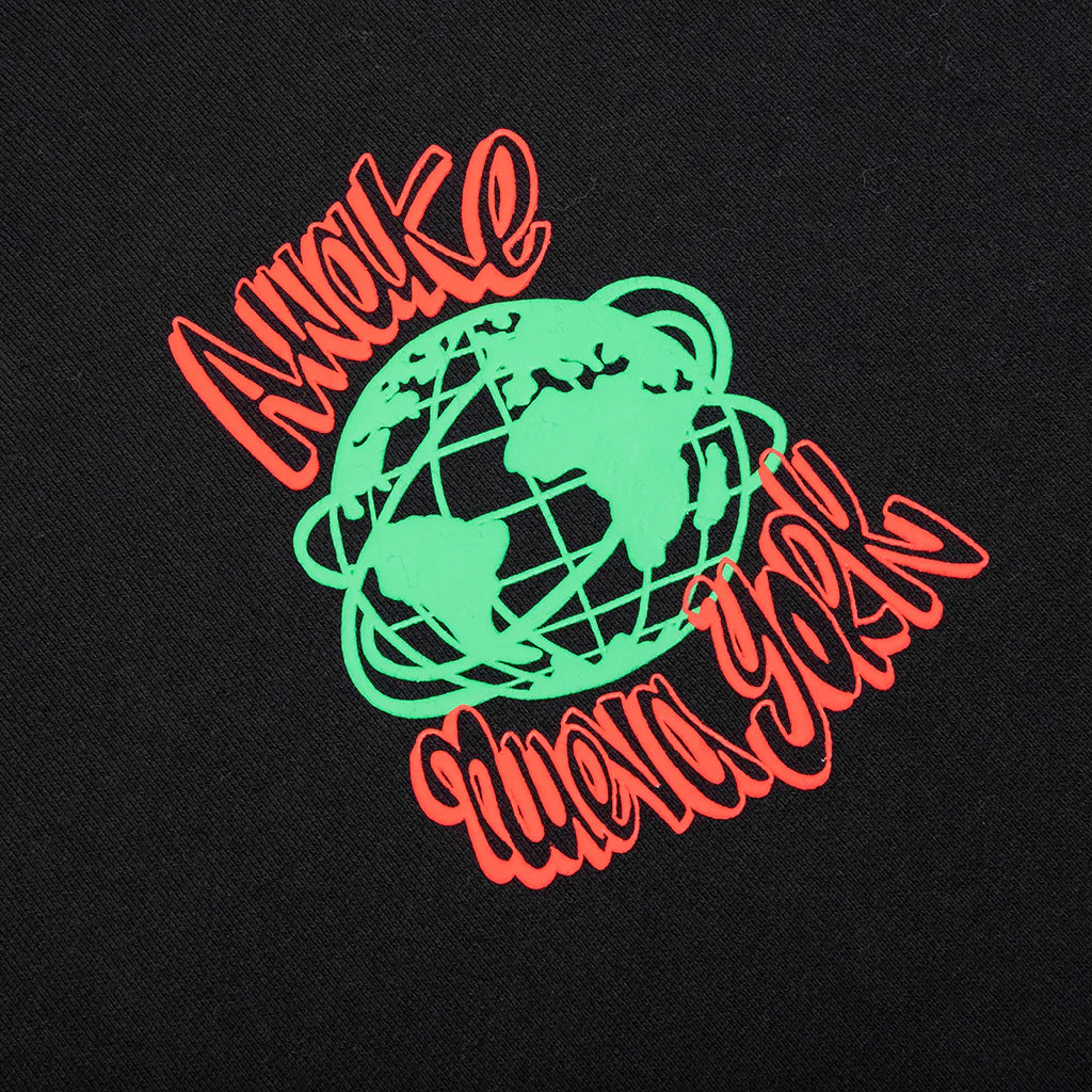 Globe Hoodie Black