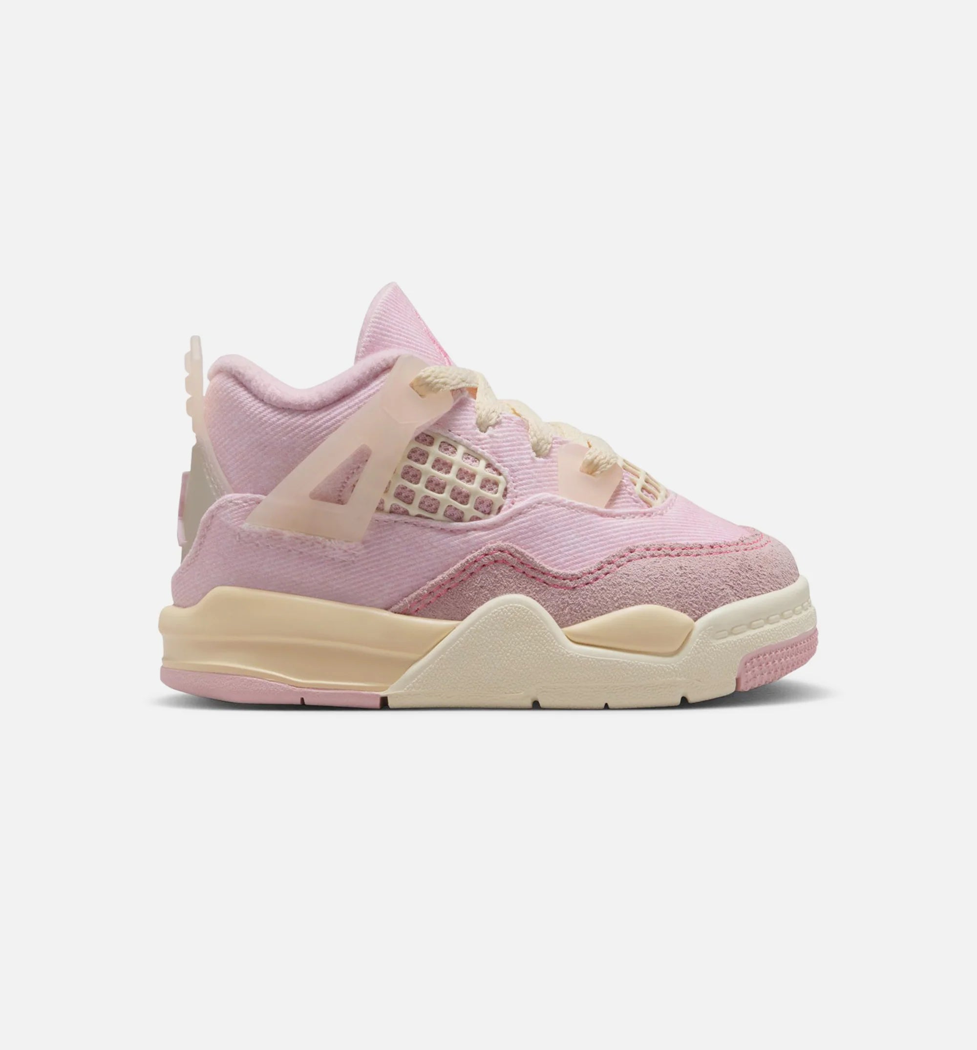 Air Jordan 4 Retro Pink Pearl And Iced Carmine Infant Toddler Lifestyle Shoe Iced Carmine Iced Carmine Coconut Milk Anthracite Muslin Pinksicle