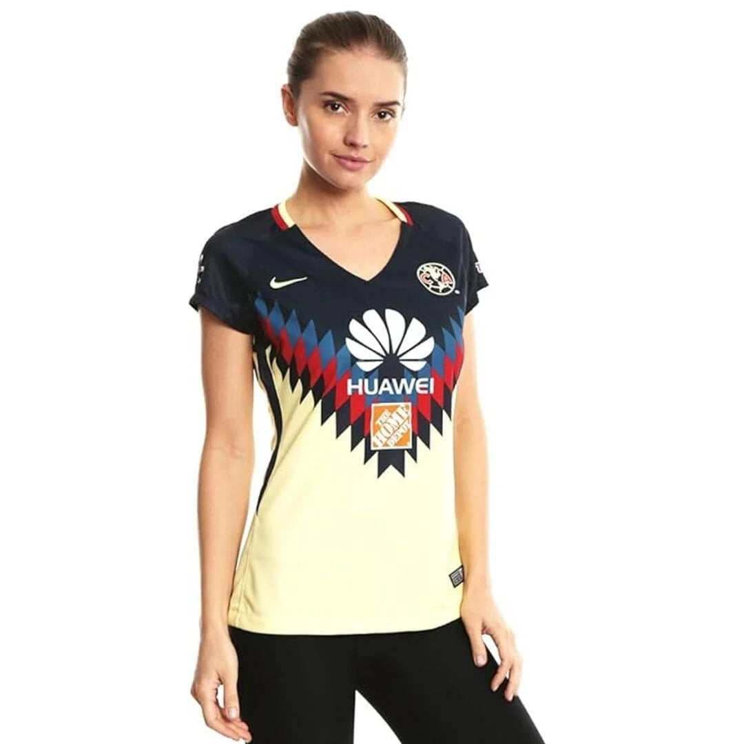 Nike America Womens Home Jersey 17 Armory Navy Lemon