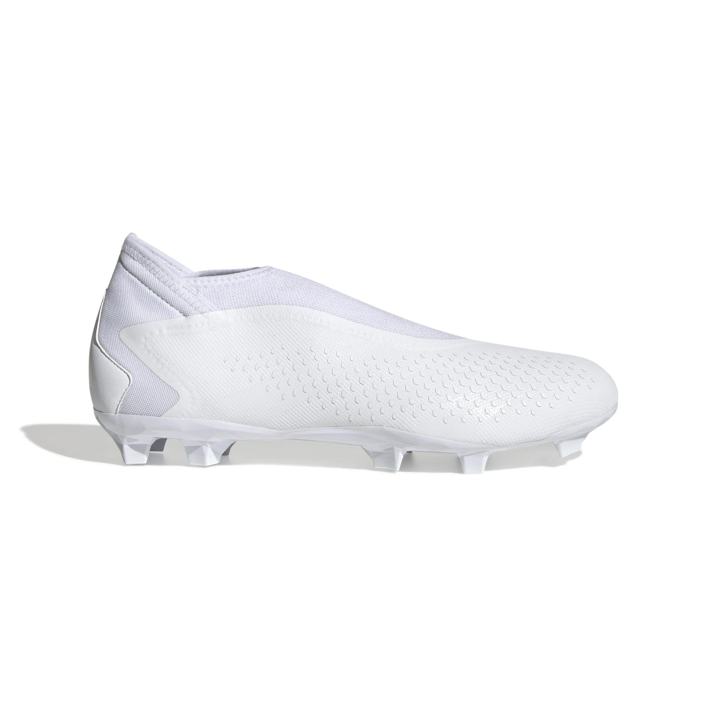 adidas Predator Accuracy3 Laceless FG Firm Ground Soccer Cleats White White