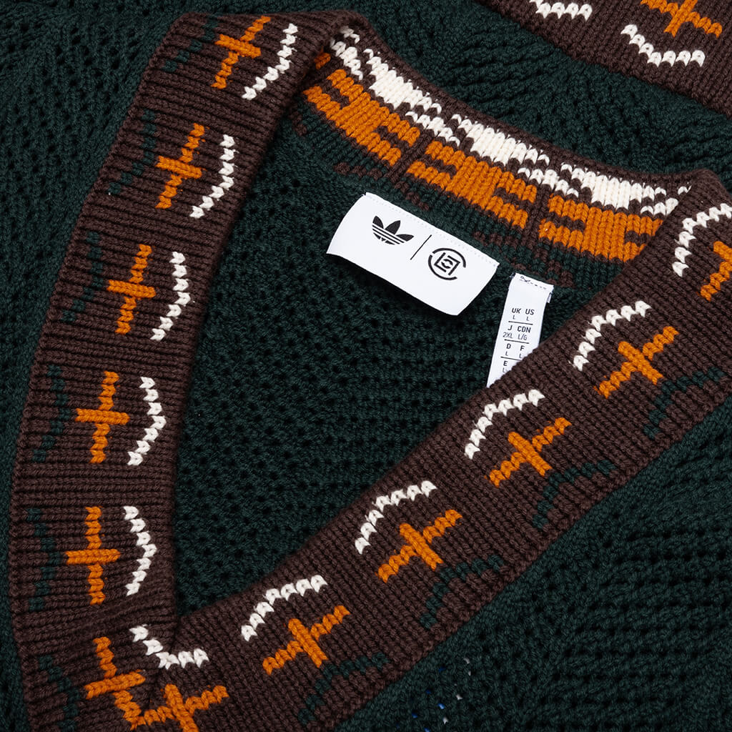 Adidas Originals x CLOT Knit Vest by Edison Chen Green Night