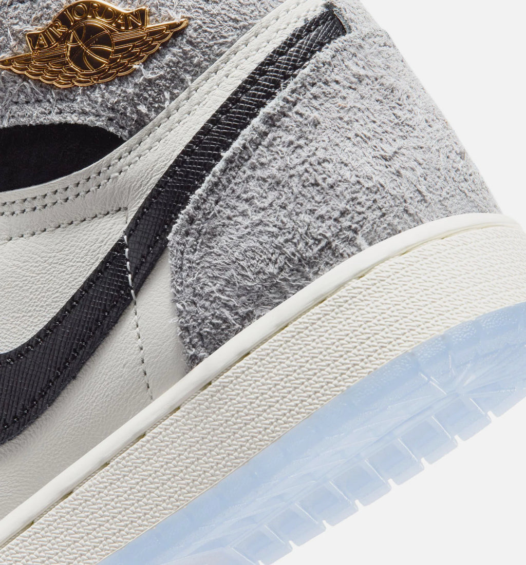 Air Jordan 1 Retro High OG Cool Grey Grade School Lifestyle Shoe Cool Grey Black Game Royal