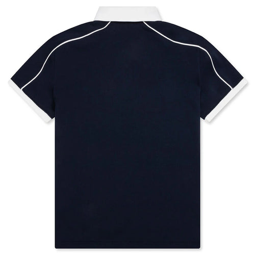 Womens Adidas x Sporty Rich Polo T Shirt Night Navy