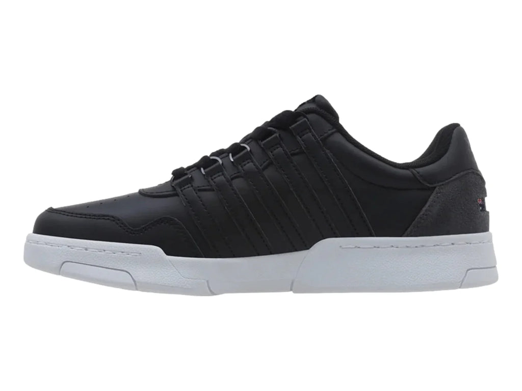 Tenis K Swiss Lawn Court Negro y Gris para Hombre