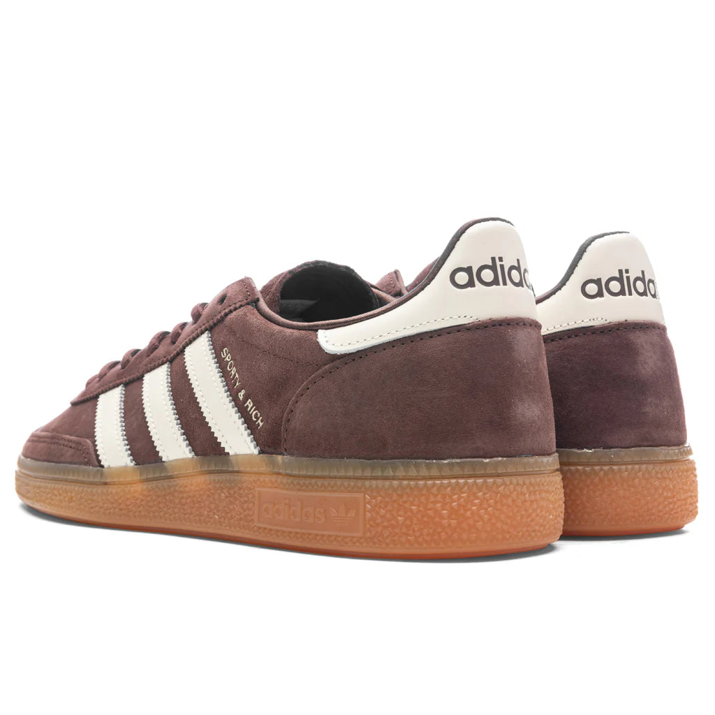 Adidas x Sporty Rich Handball Spezial Shadow Brown Gum White Tint