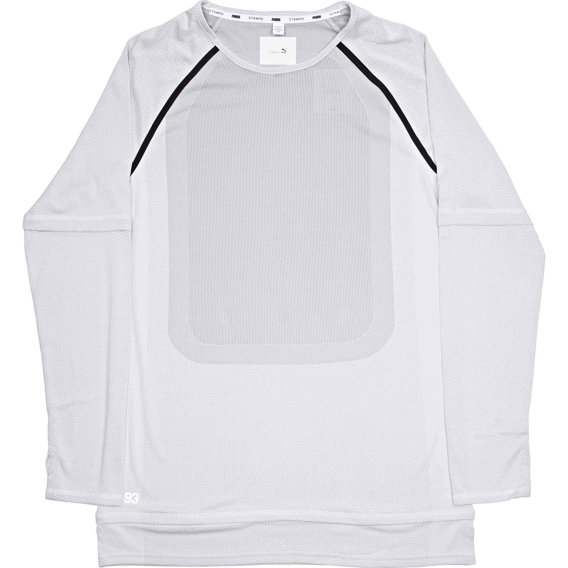 Puma X Stampd Mesh Long Sleeve Raglan White Black