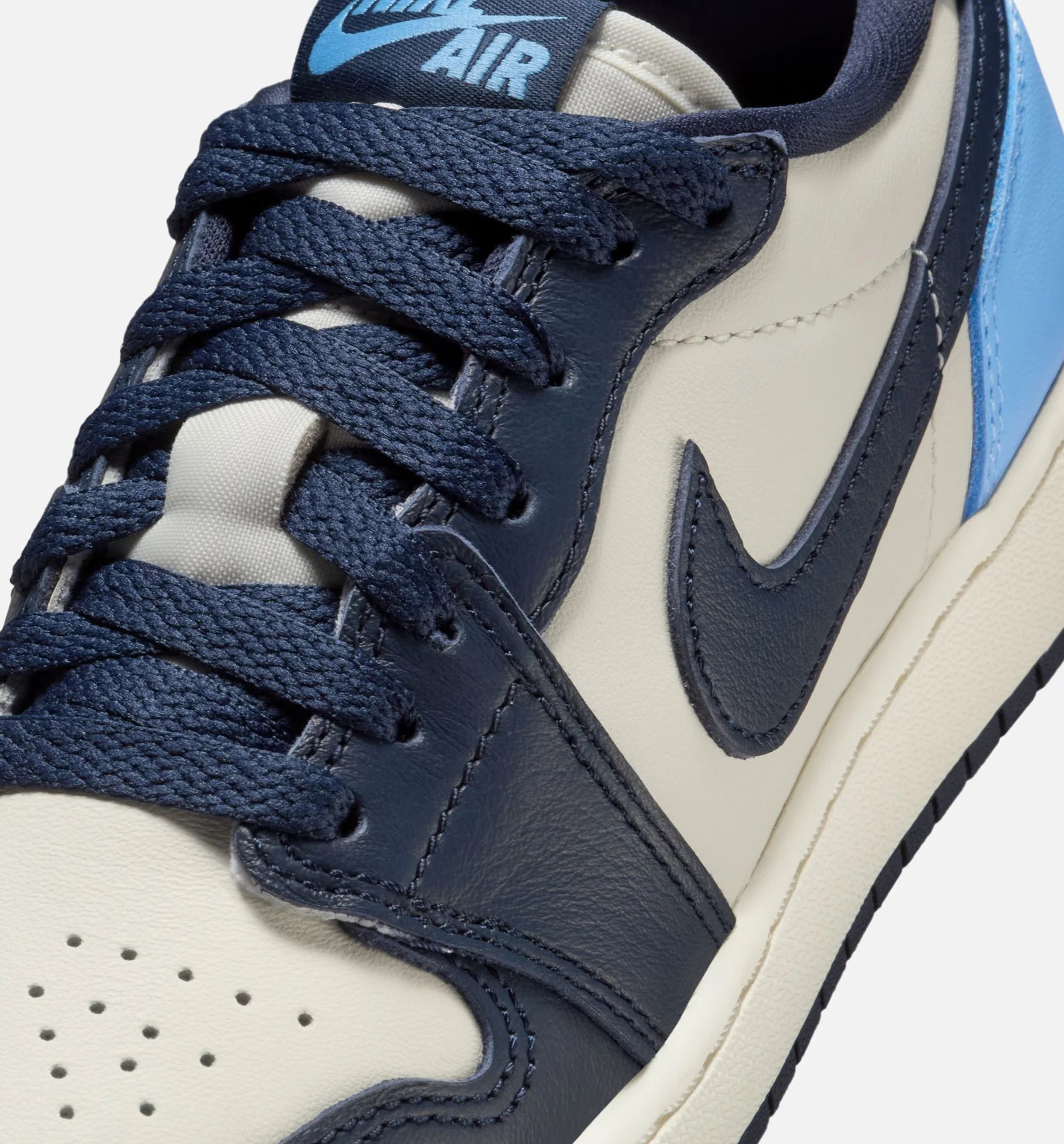 Air Jordan 1 Retro Low OG Obsidian Grade School Lifestyle Shoe Obsidian University Blue Sail