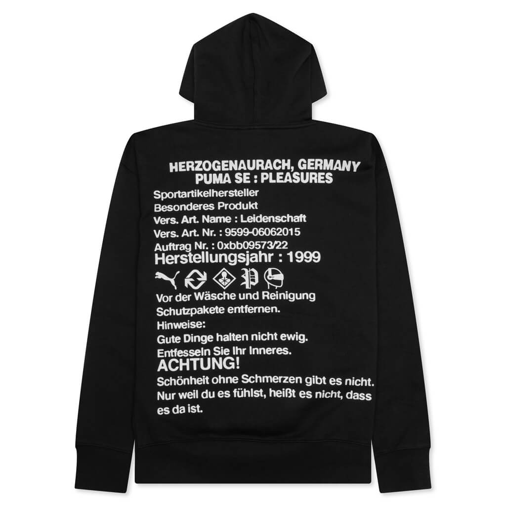 Puma x Pleasures Graphic Hoodie Black
