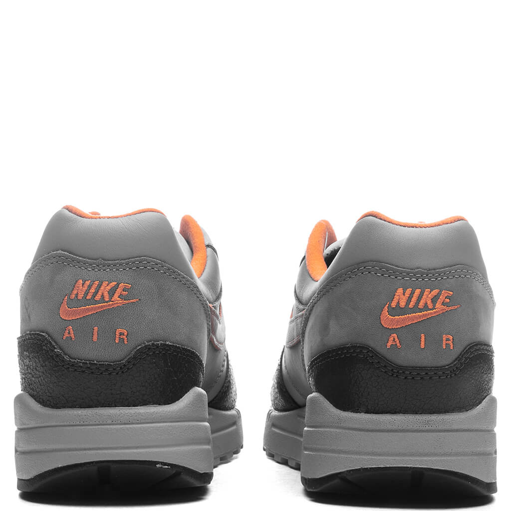 Nike x HUF Air Max 1 Brilliant Orange Anthracite Brilliant Orange Medium Grey