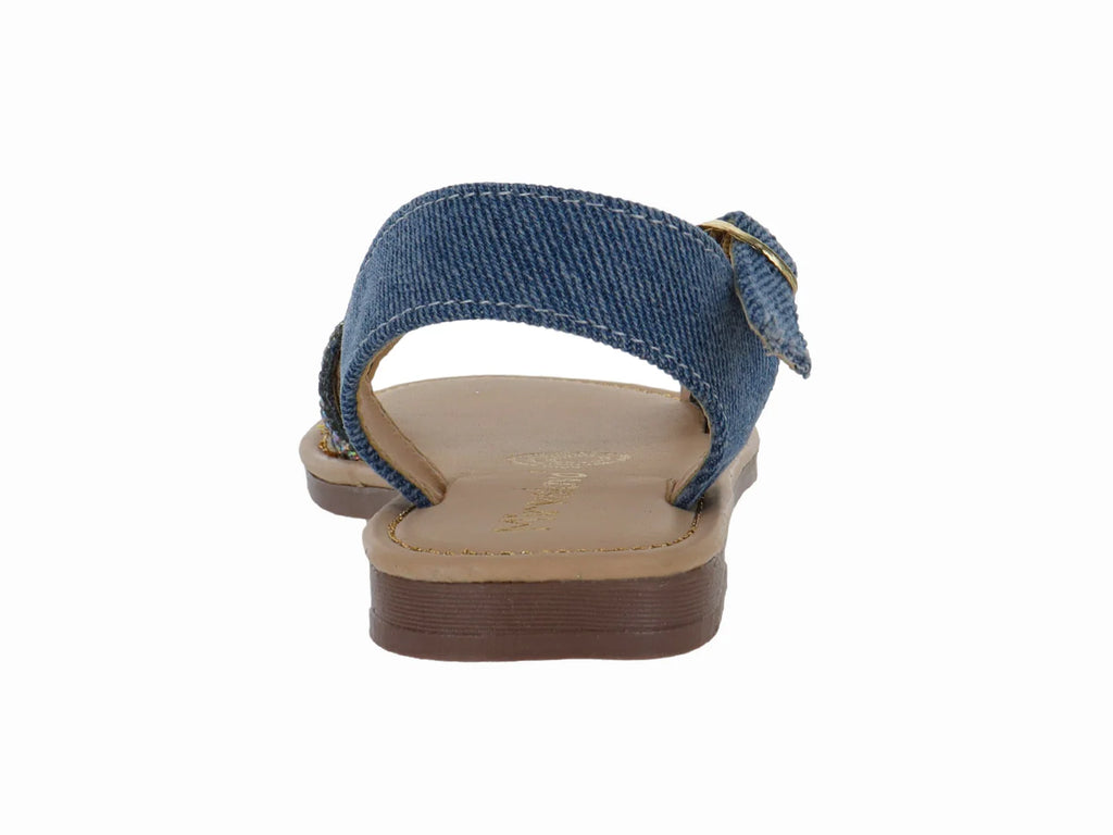 Sandalias Miroslava Azul de Mezclilla para Niña