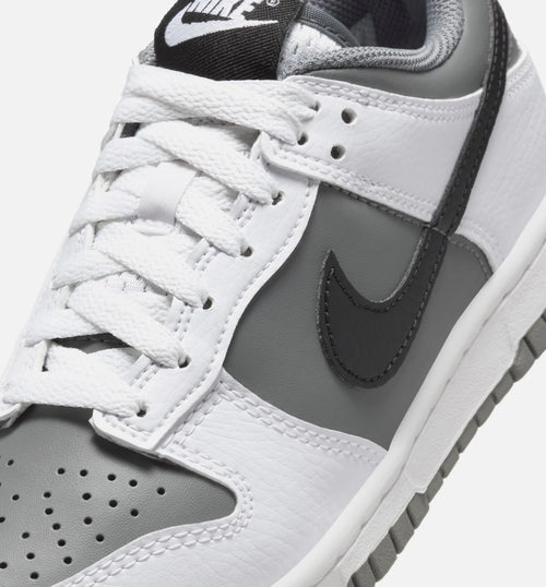 Dunk Low Grade School Lifestyle Shoe White Black Smoke Grey