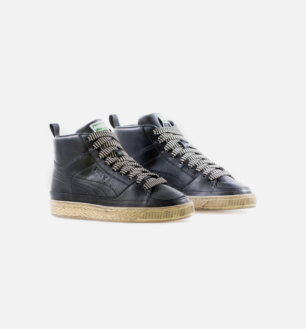 X Rhuigi Suede Mid Lifestyle Shoe Black Tan