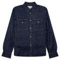 Boxy Western Denim L S Shirt Dark Denim