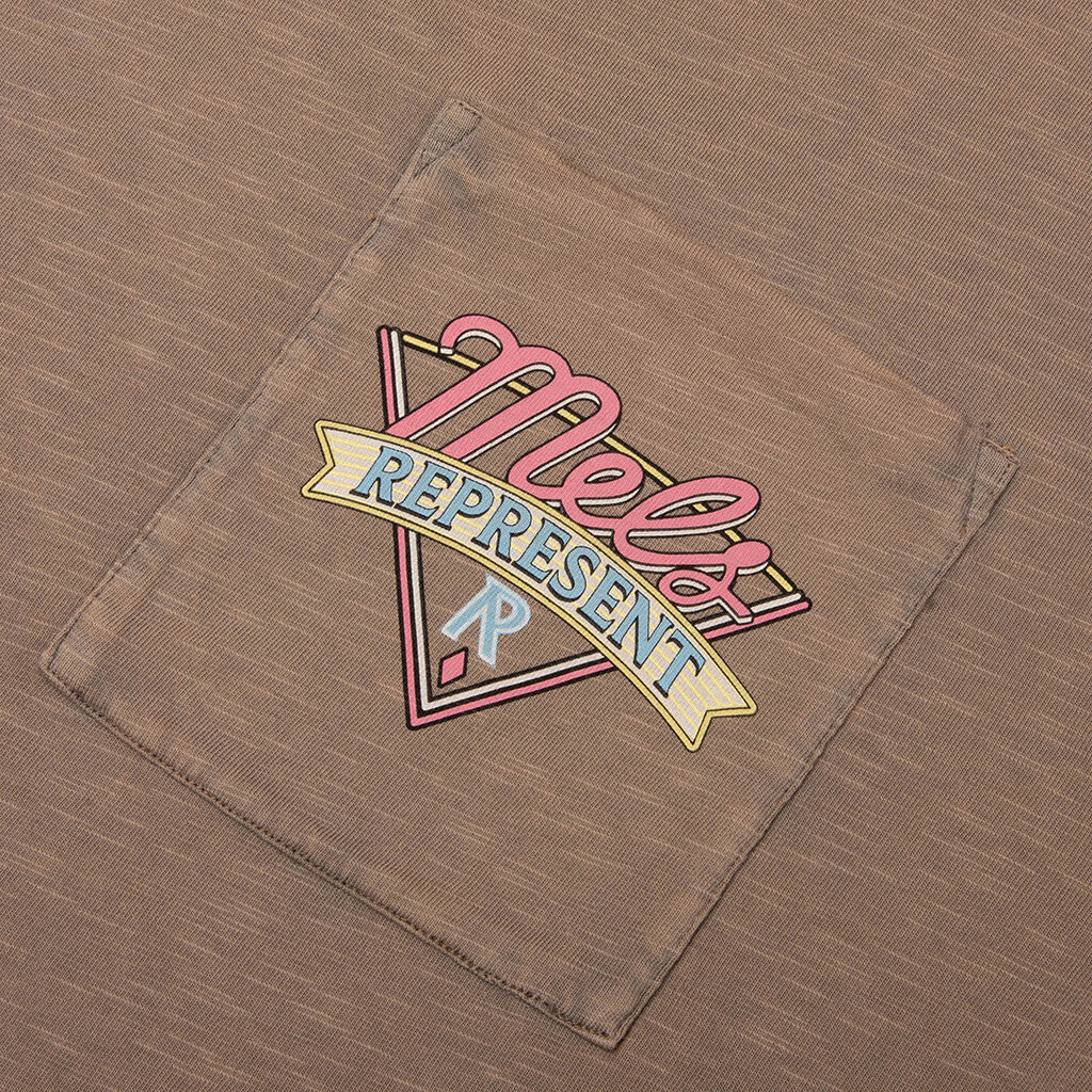 Represent x Mels Diner T Shirt Dusty Brown
