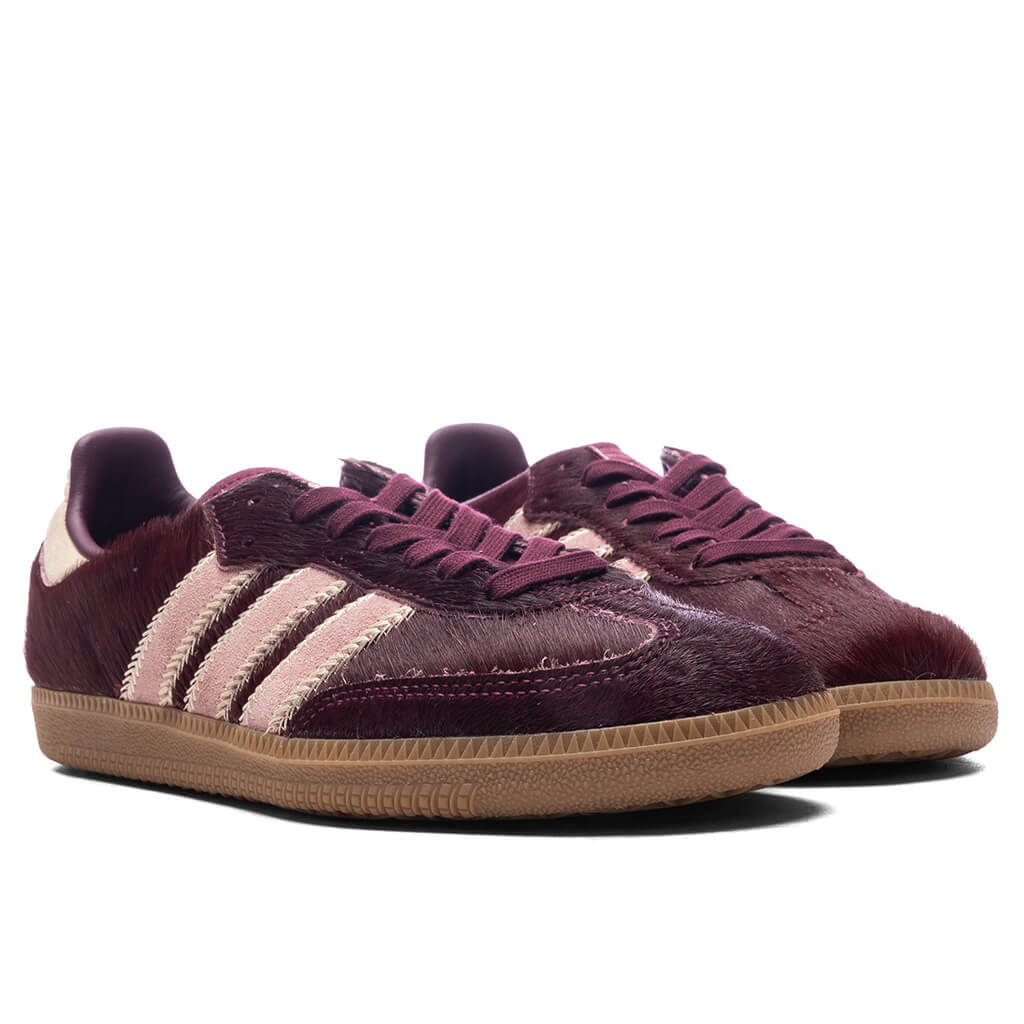 Womens Samba OG Sand Strata Maroon Warm Clay