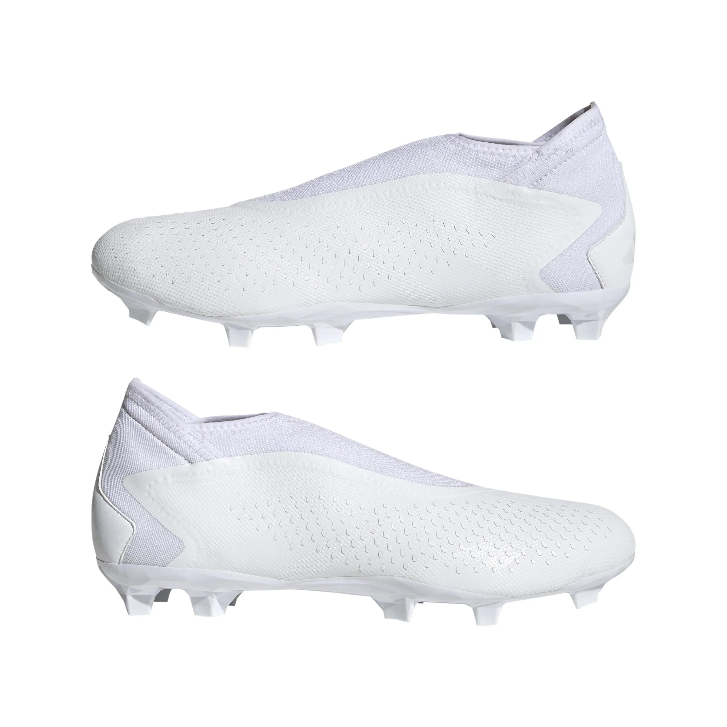 adidas Predator Accuracy3 Laceless FG Firm Ground Soccer Cleats White White