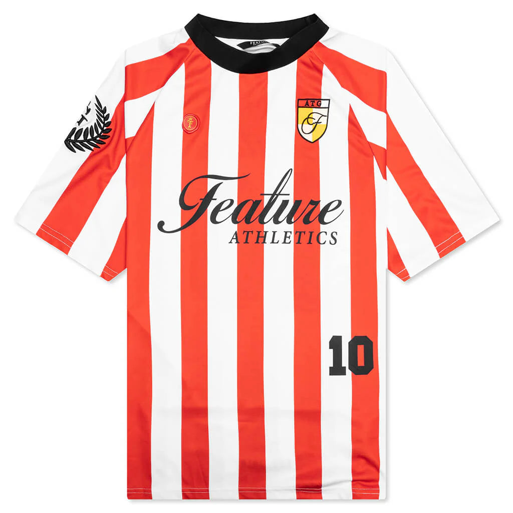 Pele Futbol Jersey Red White