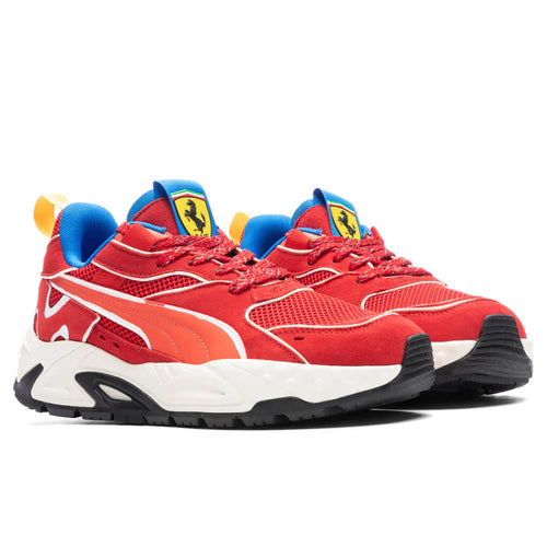 Puma x Joshua Vides Ferrari RS Track Rosso Corsa Frosted Ivory