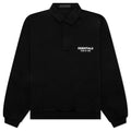 Fleece Polo Black