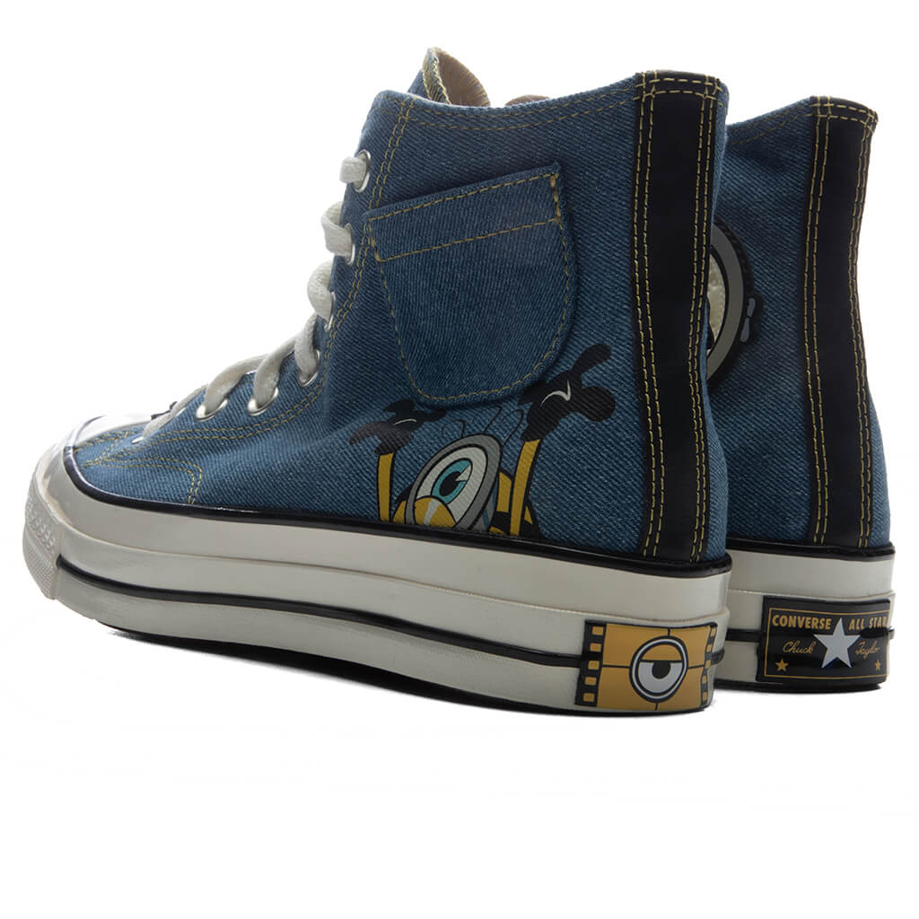 Converse x Minions Chuck 70 Hi Blue Egret Black