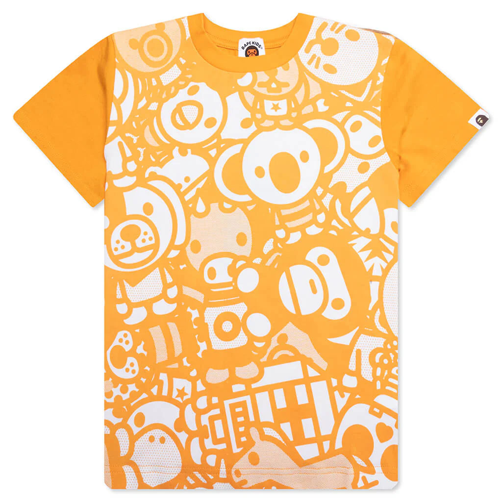Kids Milo All Safari Print Tee Orange