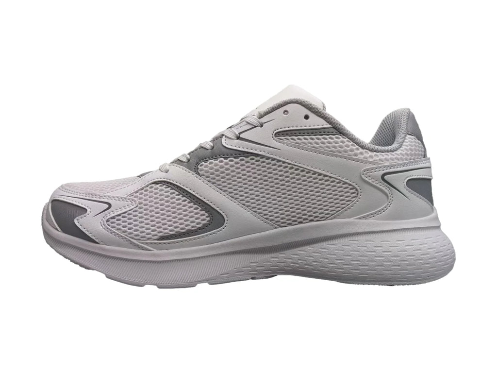 Tenis Champion Brisk Retro Run Blanco y Gris para Hombre