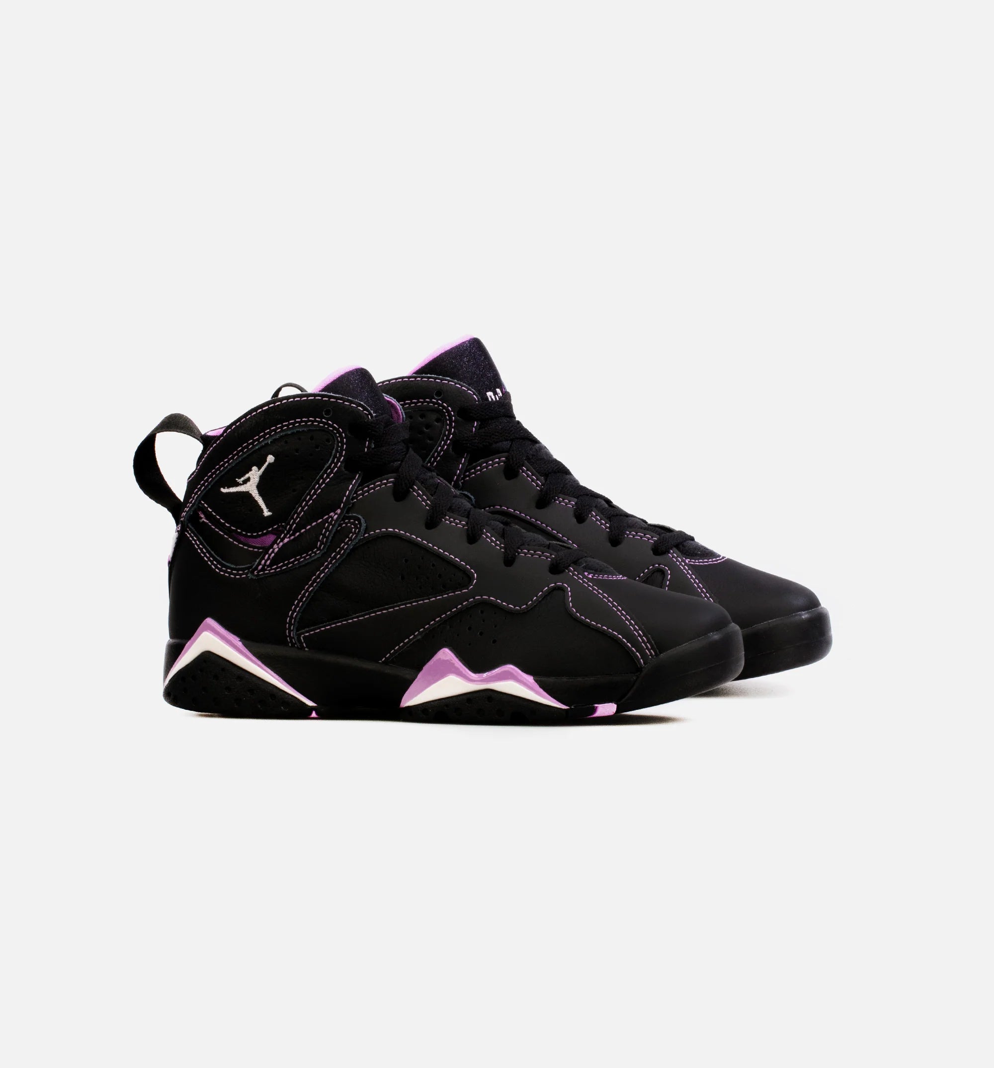 Air Jordan 7 Barely Grape Grade School Lifestyle Shoe Black Purple