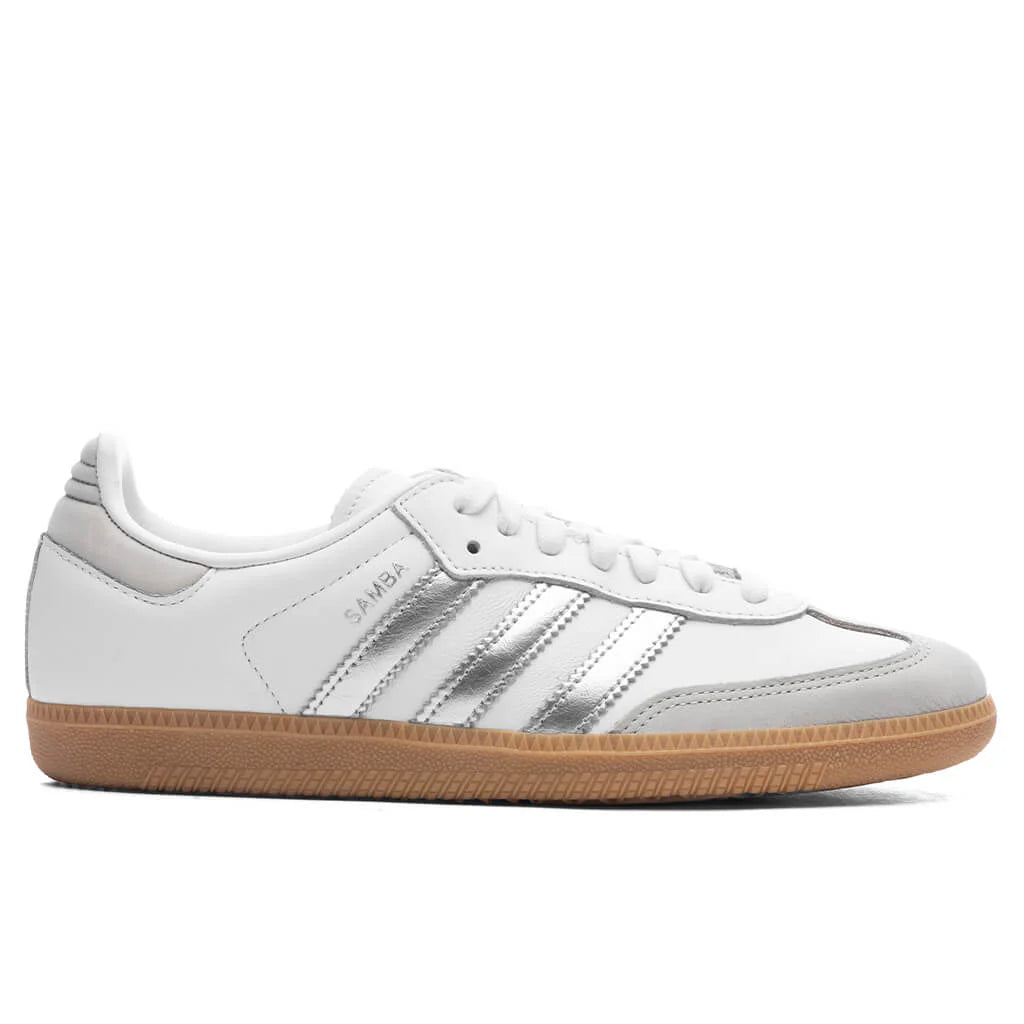 Womens Samba OG Footwear White Silver Metallic Grey One