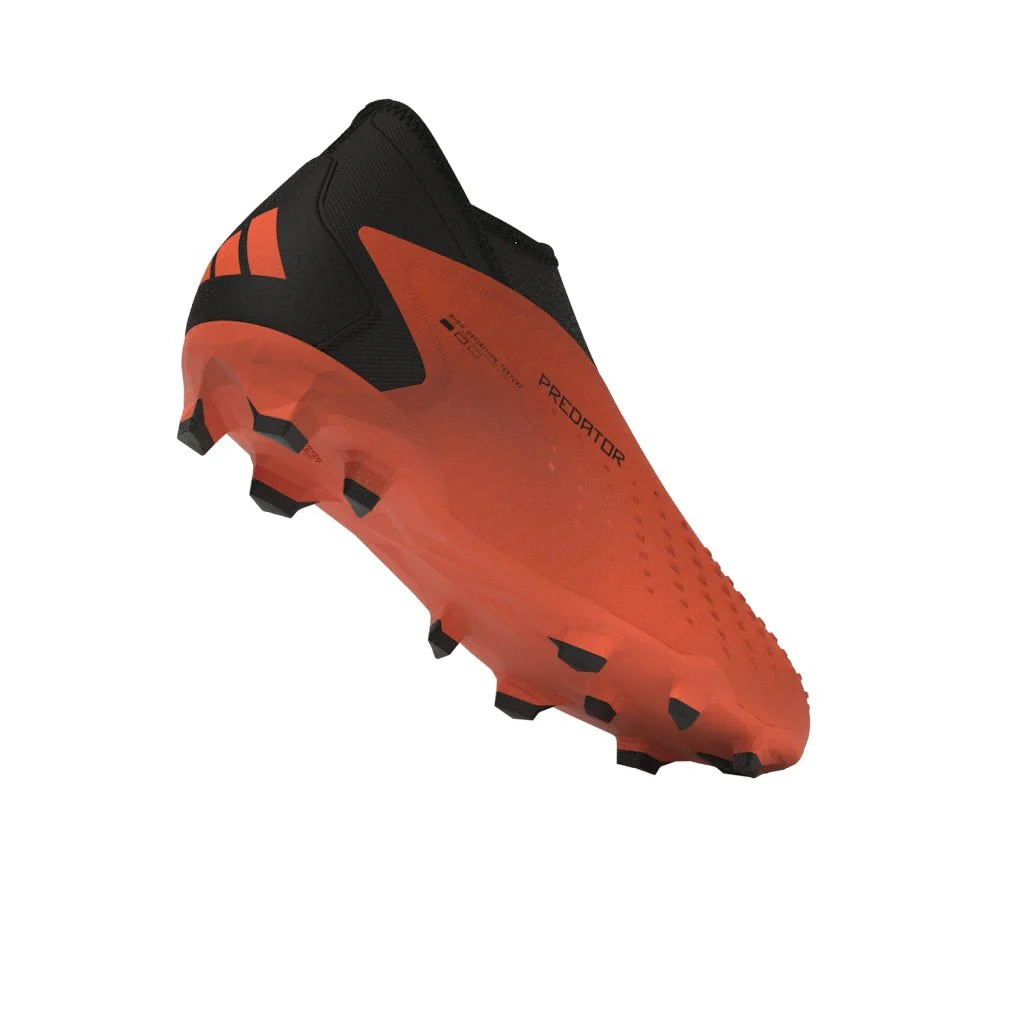 adidas Predator Accuracy3 Laceless FG Firm Ground Soccer Cleats Solar Orange Black Black