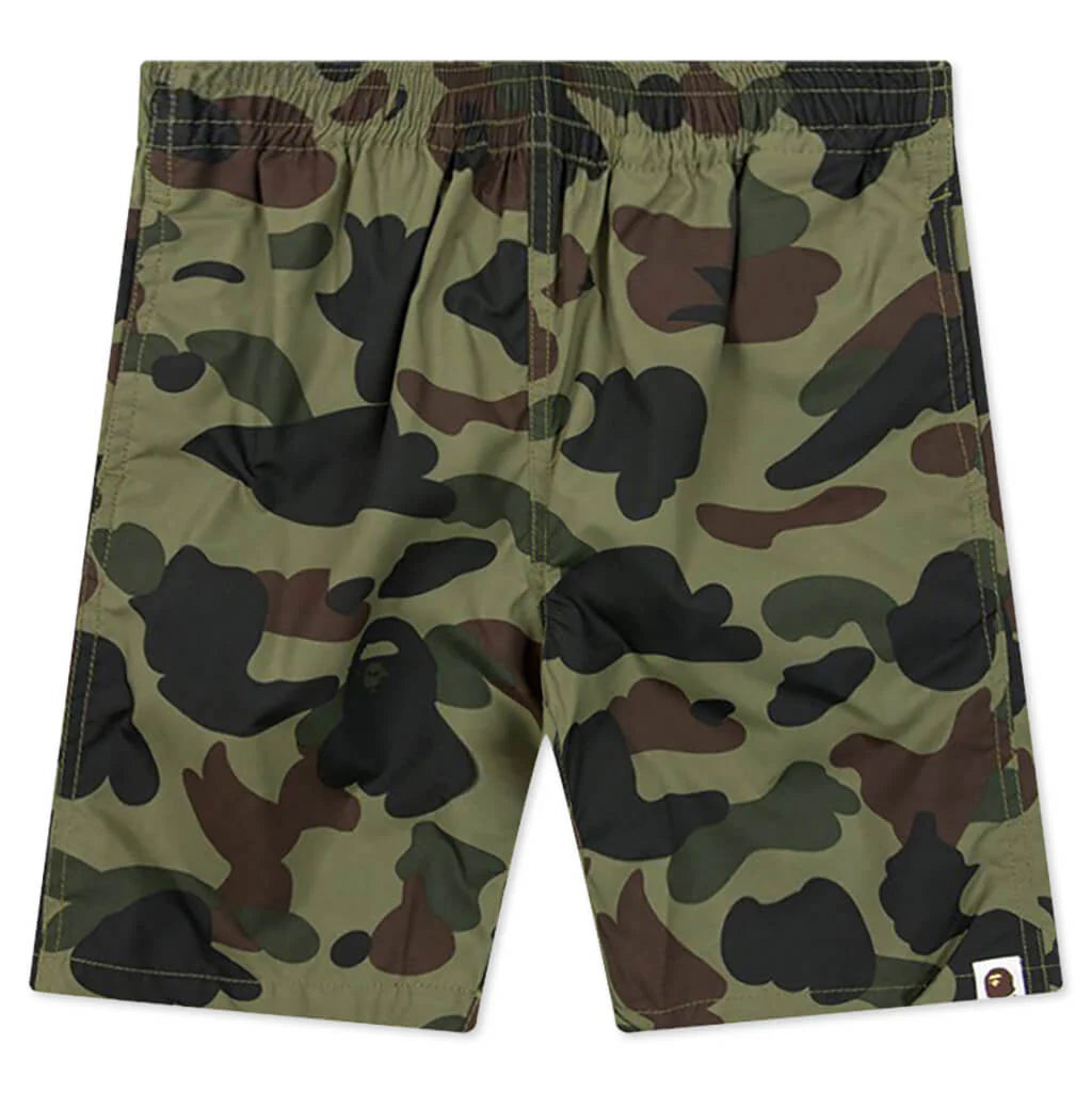 Kids 1ST Camo Beach Pants Green