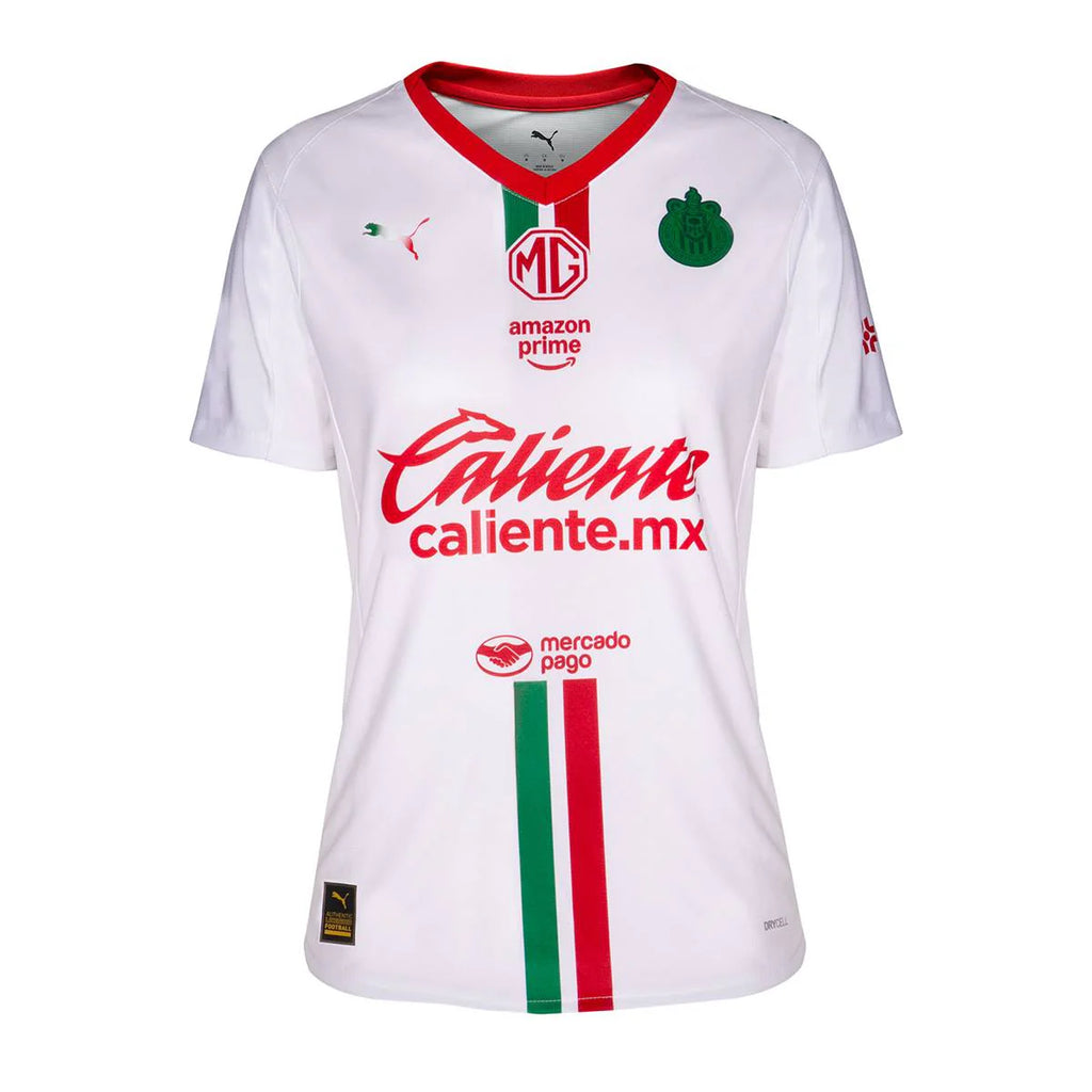 PUMA Womens Chivas Away Soccer Jersey 25 26 White