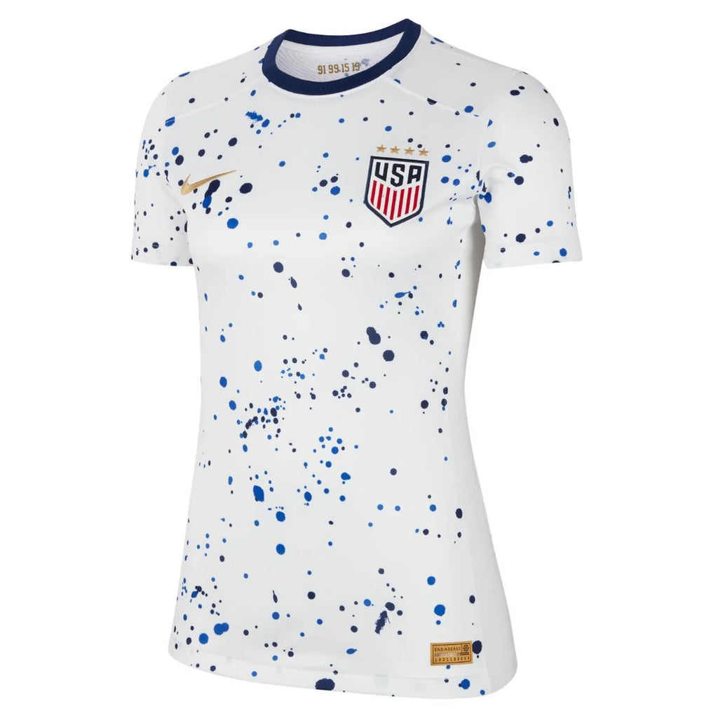 Nike USWNT 2023 Stadium Away Womens Jersey White Navy Gold