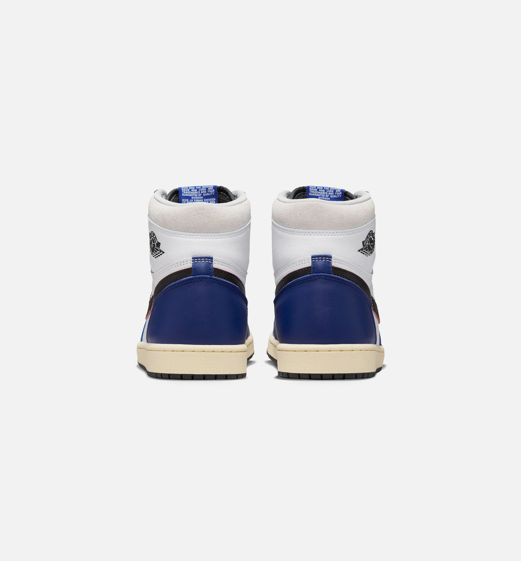 Air Jordan 1 Retro High OG Rare Air Deep Royal Blue Mens Lifestyle Shoe White Black Neutral Grey Deep Royal Blue