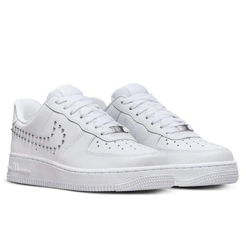 Womens Air Force 1 07 White Chrome Metallic Silver