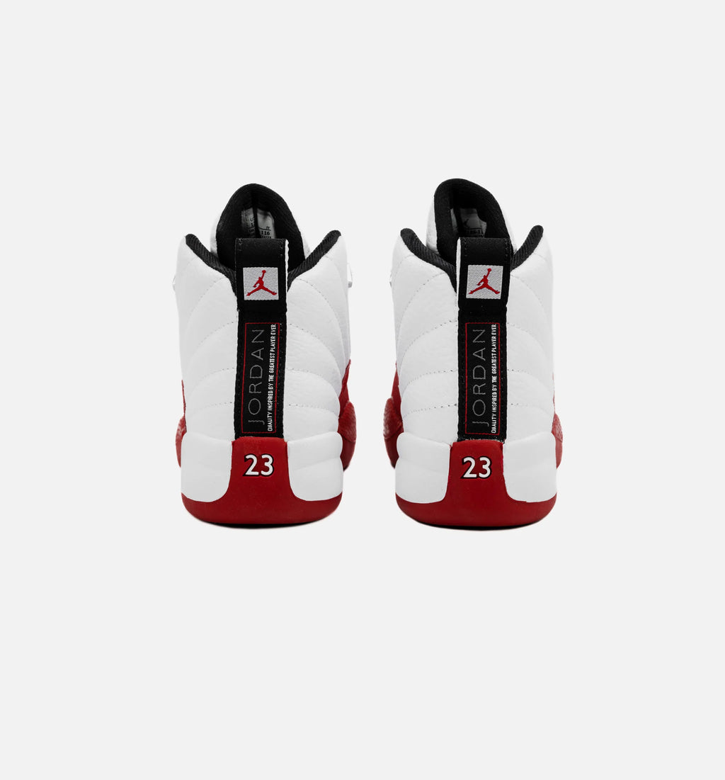 Air Jordan 12 Retro Cherry Preschool Lifestyle Shoe Cherry White