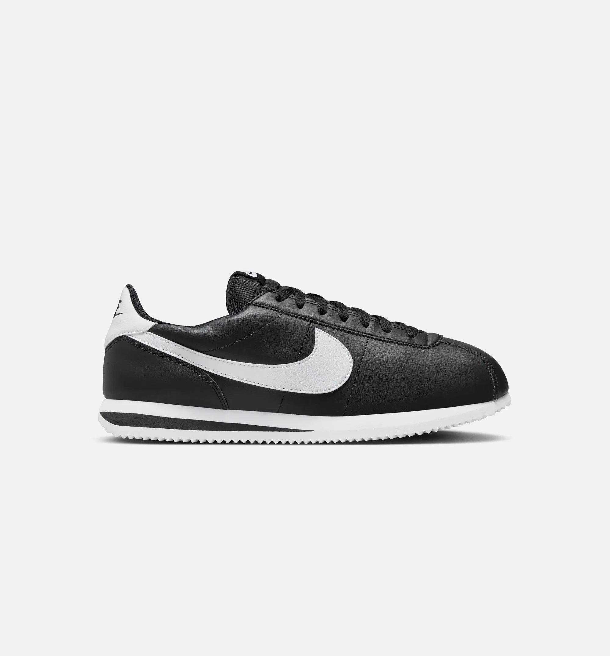 Cortez Leather Mens Lifestyle Shoe Black White