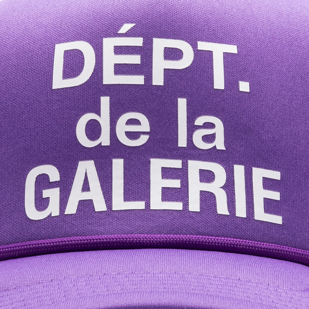 French Logo Trucker Hat Flo Purple