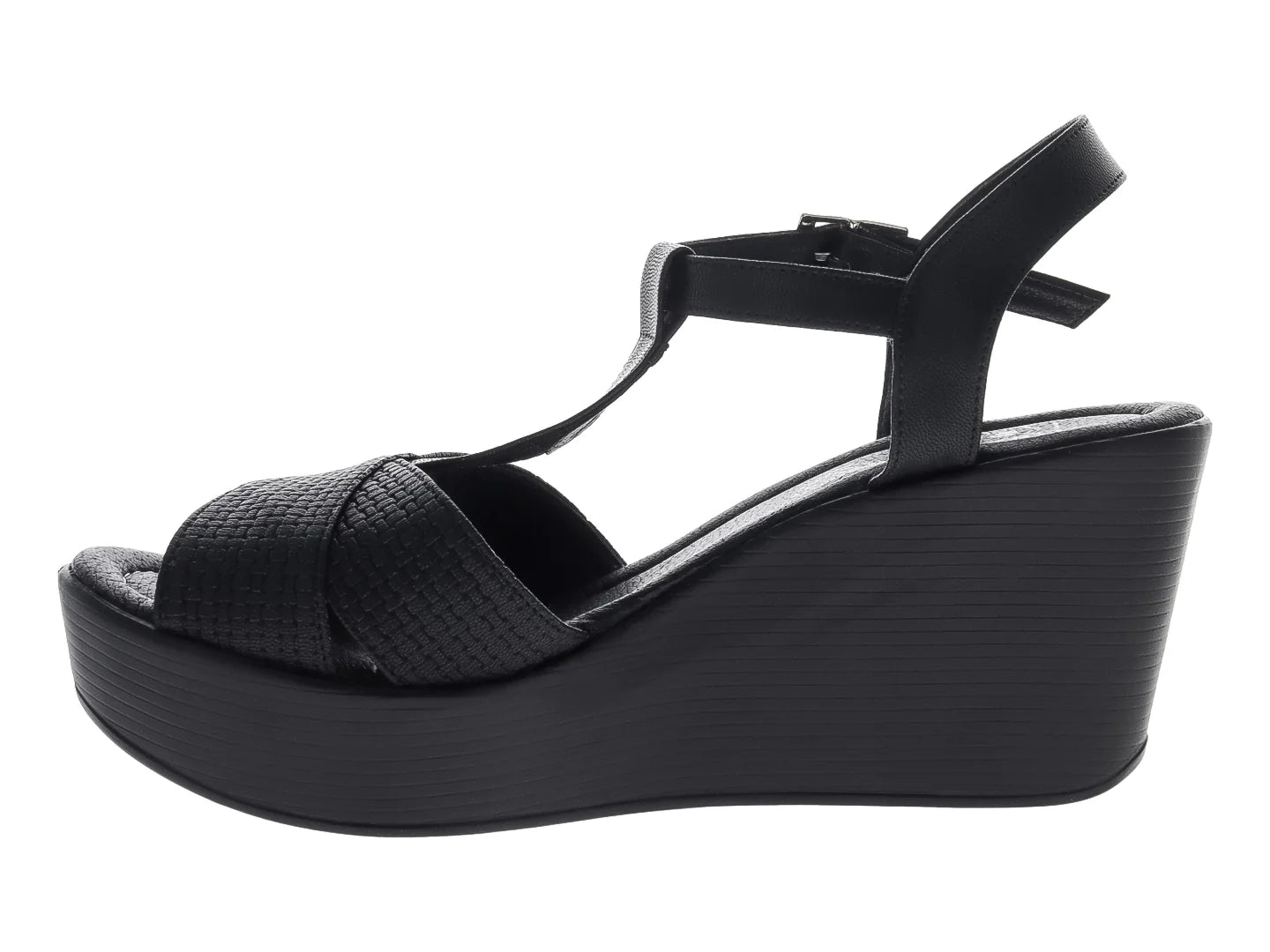 Sandalias de Plataforma Luna Rosa Negro para Mujer