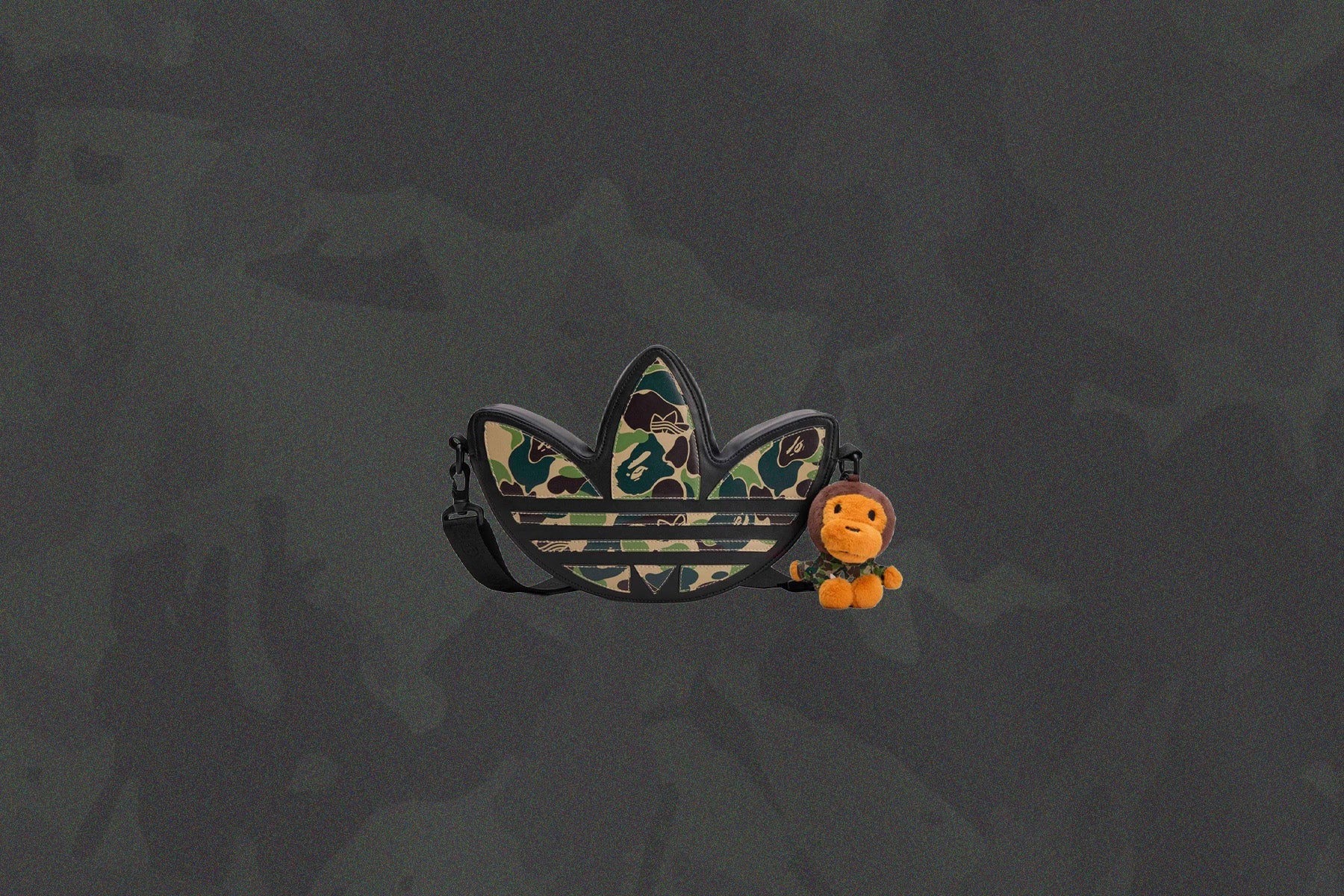 Adidas x BAPE Trefoil Shoulder Bag Black