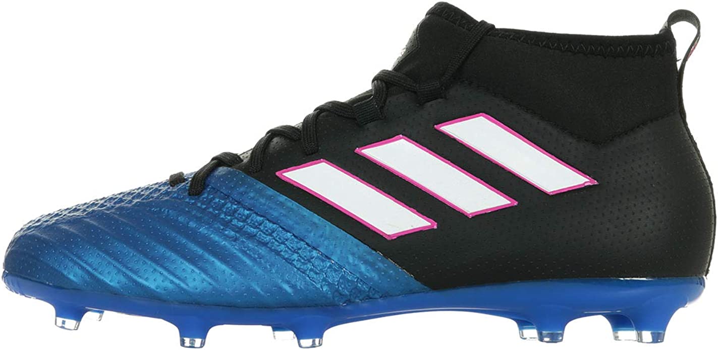 adidas ACE 171 FG Youth Firm Ground Soccer Cleats Black White Blue