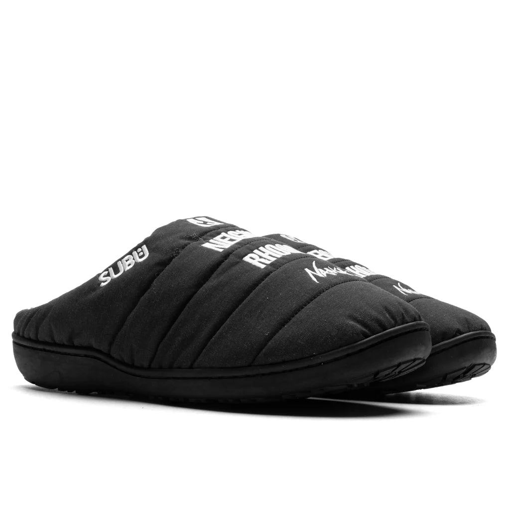 Neighborhood x Nanga x Subu Takibi Sandals Black