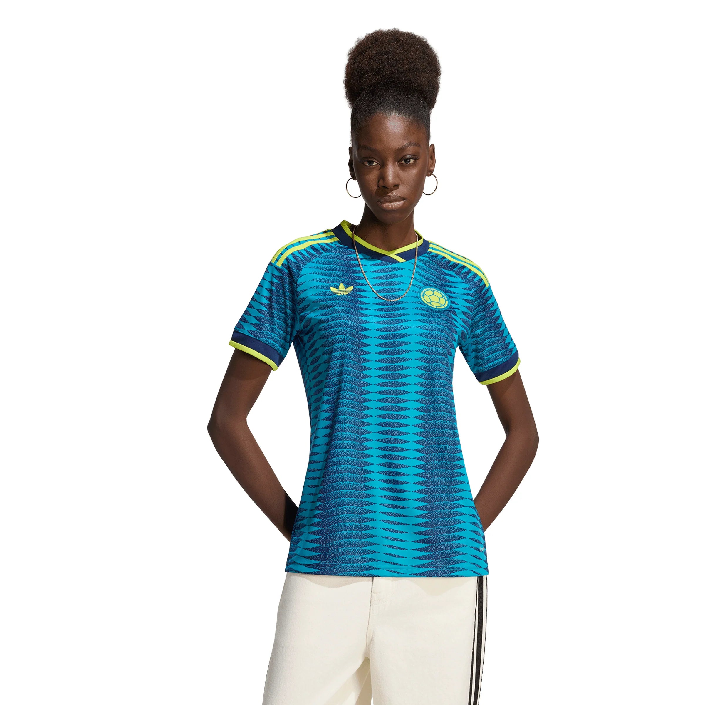 adidas Colombia Away Womens Soccer Jersey 2026 Mistery Petrol Navy
