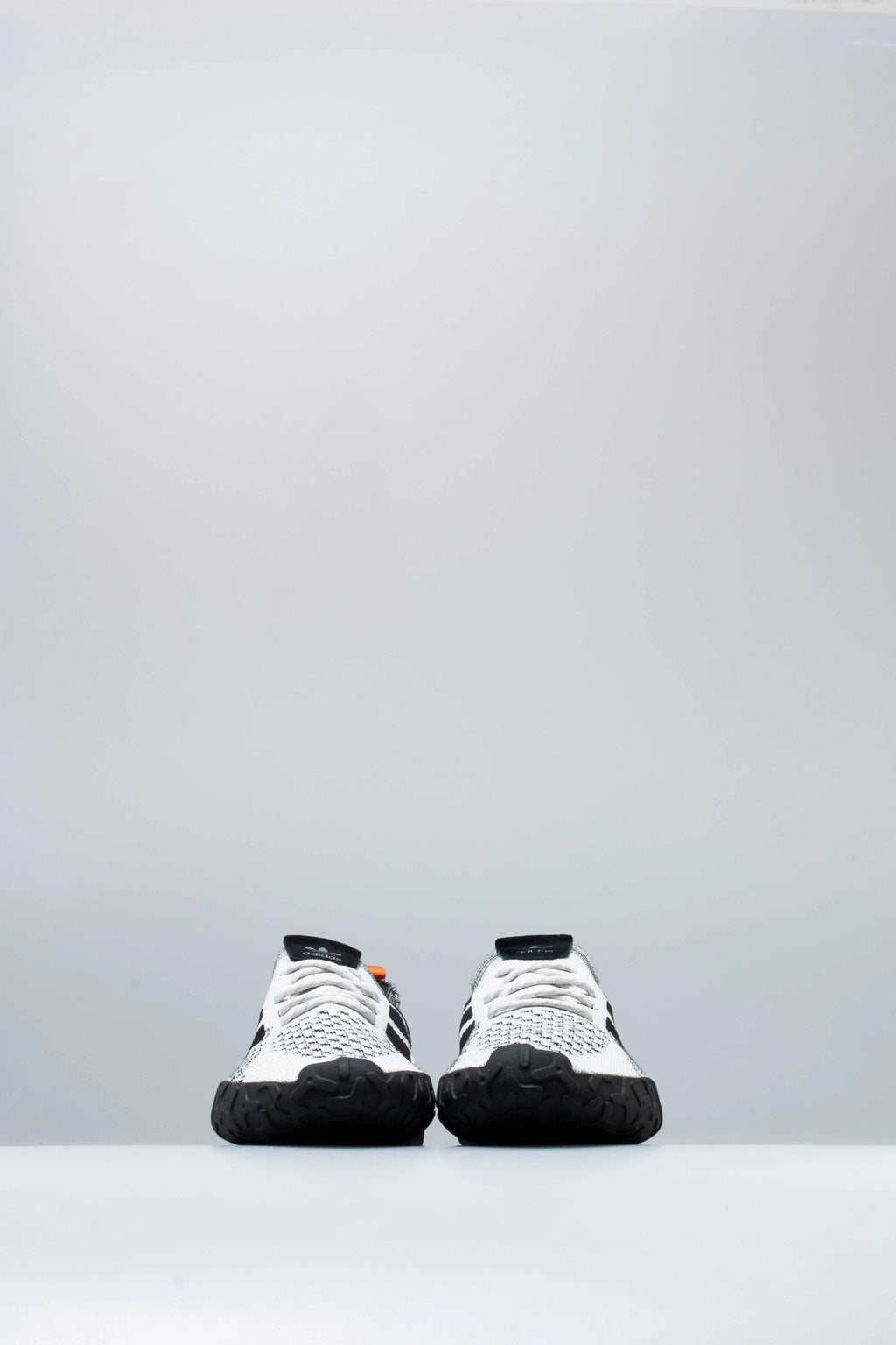 Atric F 22 Primeknit Mens Shoe Crystal White Core Black Trace Orange